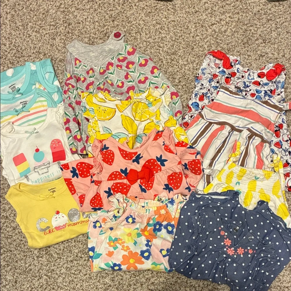 Lot 0-3 Month Baby Girl Summer - Picture 1 of 1